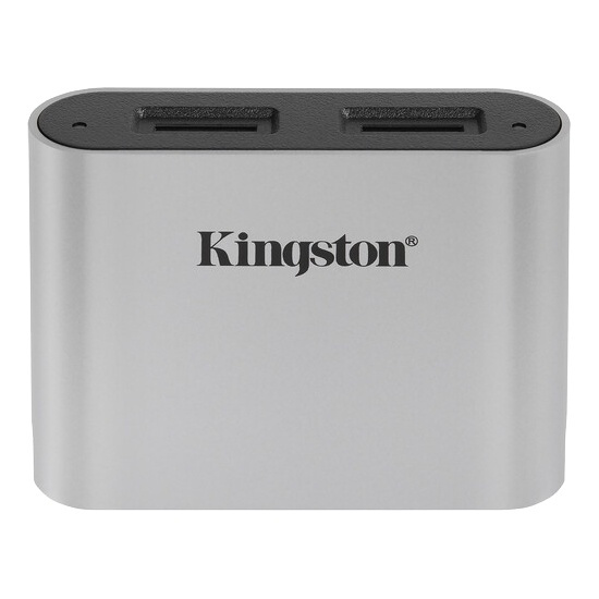 Kingston USB3.2 Gen1 Workflow Dual-Slot microSDHC/SDXC UHS-II Card Rea i gruppen Elektronikk / Lagringsmedia / Minnekortleser hos TP E-commerce Nordic AB (A16883)