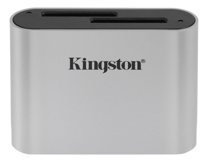 Kingston USB3.2 Gen1 Workflow SDHC/SDXC UHS-II-kortleser med to spor i gruppen Elektronikk / Lagringsmedia / Minnekortleser hos TP E-commerce Nordic AB (A16884)