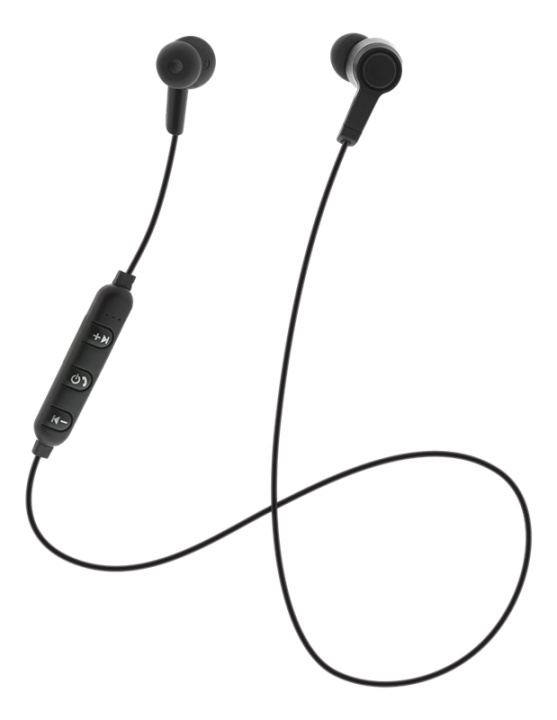 STREETZ In-ear BT headphones with microphone and control buttons, blac i gruppen Elektronikk / Lyd & Bilde / Hodetelefoner & Tilbehør / Hodetelefoner hos TP E-commerce Nordic AB (A16929)