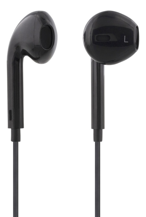 Streetz Semi-in-ear-hodetelefoner med mikrofon, media/svar-knapp, 3,5 mm, svart i gruppen Elektronikk / Lyd & Bilde / Hodetelefoner & Tilbehør / Hodetelefoner hos TP E-commerce Nordic AB (A16936)