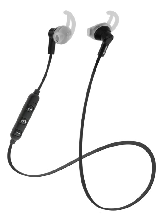 Streetz Stay-in-ear BT-hodetelefoner med mikrofon og knapper for media/svar, svart i gruppen Elektronikk / Lyd & Bilde / Hodetelefoner & Tilbehør / Hodetelefoner hos TP E-commerce Nordic AB (A16938)