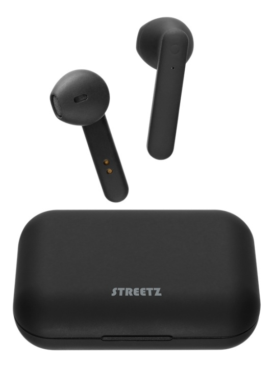 STREETZ True Wireless Stereo earbuds with charging case, semi-in-ear, i gruppen Elektronikk / Lyd & Bilde / Hodetelefoner & Tilbehør / Hodetelefoner hos TP E-commerce Nordic AB (A16943)