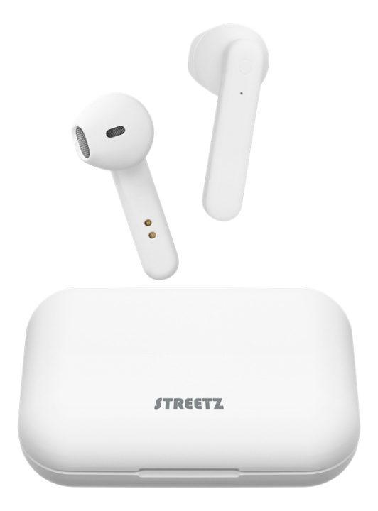 STREETZ True Wireless Stereo earbuds with charging case, semi-in-ear, i gruppen Elektronikk / Lyd & Bilde / Hodetelefoner & Tilbehør / Hodetelefoner hos TP E-commerce Nordic AB (A16946)