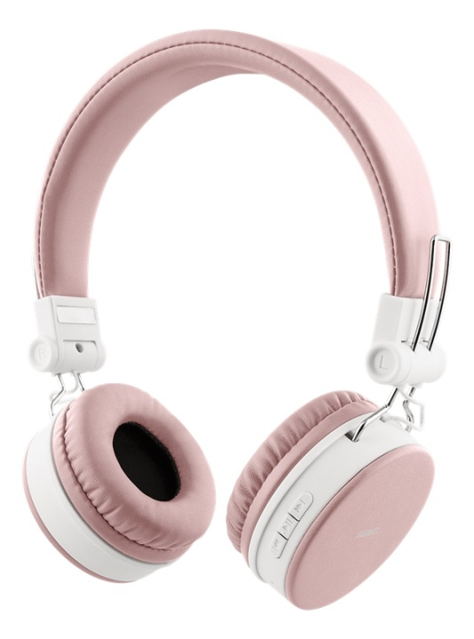 STREETZ Foldable on-ear BT headset, 3.5 mm, pink i gruppen Elektronikk / Lyd & Bilde / Hodetelefoner & Tilbehør / Hodetelefoner hos TP E-commerce Nordic AB (A16953)
