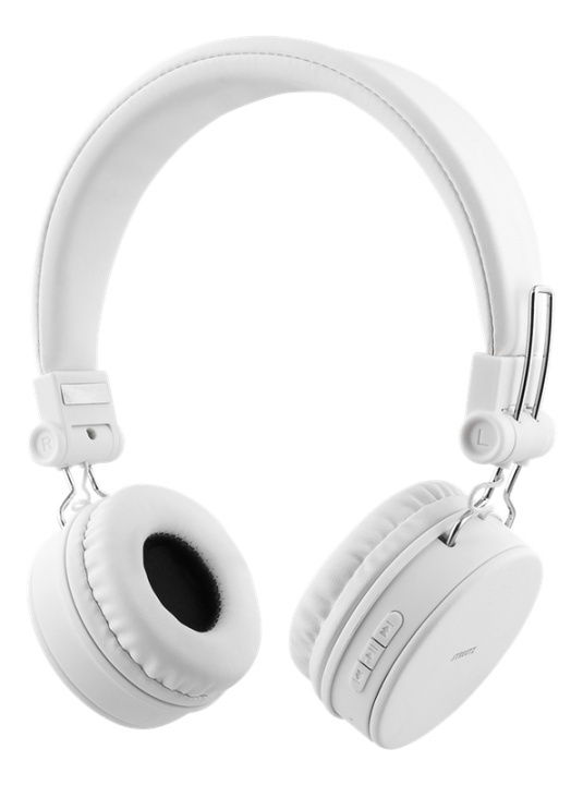 STREETZ Foldable on-ear BT headset, 3.5 mm, white i gruppen Elektronikk / Lyd & Bilde / Hodetelefoner & Tilbehør / Hodetelefoner hos TP E-commerce Nordic AB (A16955)
