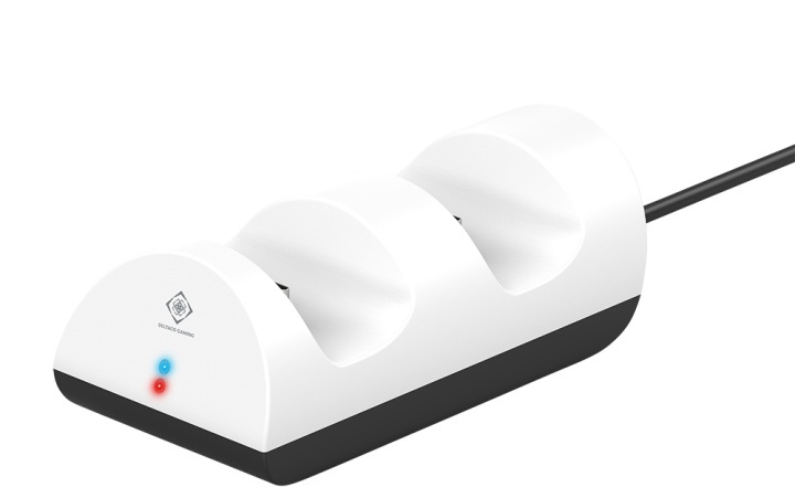 DELTACO GAMING Playstation 5 ladestasjon for doble kontrollere i gruppen Elektronikk / TV-spill & tilbehør / Sony PlayStation 5 / Tilbehør hos TP E-commerce Nordic AB (A16989)