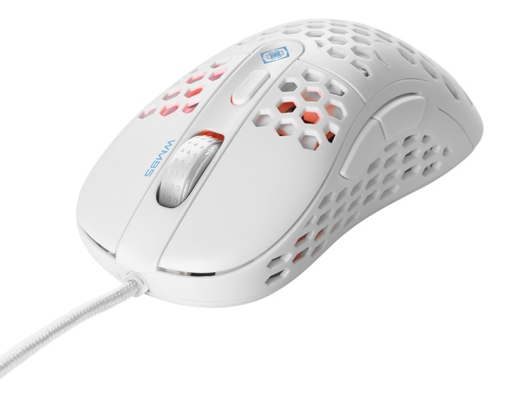 WHITE LINE WM85 Lett gamingmus, hvit i gruppen Datautstyr / GAMING / Mus hos TP E-commerce Nordic AB (A16996)