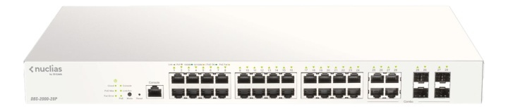 28-port Gigabit PoE+ Nuclias Smart Managed Switch inkludert 4x 1G Com i gruppen Datautstyr / Nettverk / Switcher hos TP E-commerce Nordic AB (A17066)