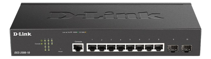 D-Link 8-port Gbit PoE Managed Switch incl. 2 x SFP i gruppen Datautstyr / Nettverk / Switcher / 10/100/1000Mbps hos TP E-commerce Nordic AB (A17080)