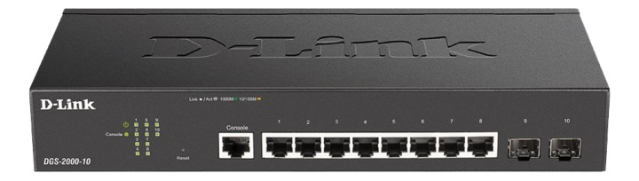 D-Link 8-ports Gbit PoE Managed Switch inkl. 2 x SFP i gruppen Datautstyr / Nettverk / Switcher hos TP E-commerce Nordic AB (A17080)
