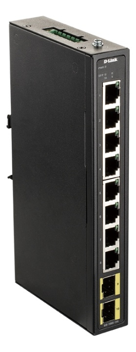 D-Link 8-port Gigabit Industrial Switch including 2 x 100/1000M SFP i gruppen Datautstyr / Nettverk / Switcher / 10/100Mbps hos TP E-commerce Nordic AB (A17082)