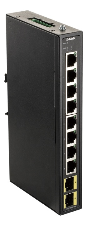 D-Link 8-ports Gigabit Industrial Switch inkludert 2 x 100/1000M SFP i gruppen Datautstyr / Nettverk / Switcher hos TP E-commerce Nordic AB (A17082)