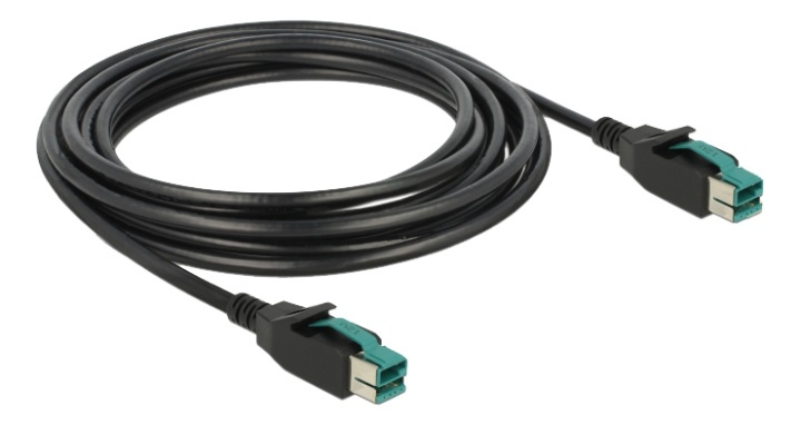 Delock PoweredUSB cable male 12 V > PoweredUSB male 12 V 4 m for POS p i gruppen Datautstyr / Skrivere og tilbehør / Skrivere / Merkemaskiner og tilbehør / Skrive og tilbehør hos TP E-commerce Nordic AB (A17135)