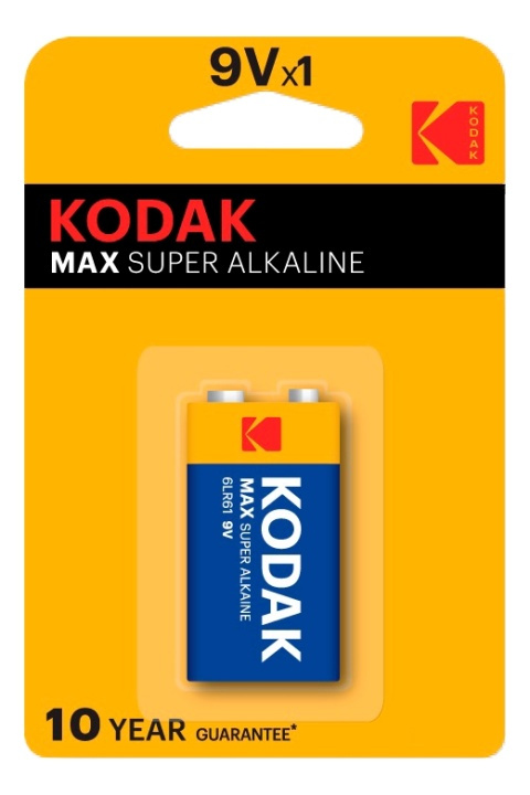 Kodak Kodak MAX alkaline 9V battery (1 pack) i gruppen Elektronikk / Batterier & Ladere / Batterier / 9V hos TP E-commerce Nordic AB (A17155)