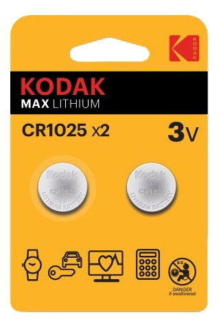 Kodak Max litium CR1025-batteri (2-pakning) i gruppen Elektronikk / Batterier & Ladere / Batterier / knappcelle hos TP E-commerce Nordic AB (A17161)