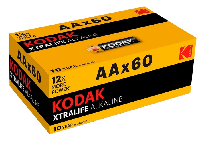 Kodak XTRALIFE alkalisk AA-batteri (60-pakning) i gruppen Elektronikk / Batterier & Ladere / Batterier / AA hos TP E-commerce Nordic AB (A17173)