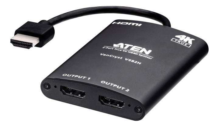ATEN 2 Port True 4K HDMI Splitter i gruppen Datautstyr / Kabler og adaptere / HDMI/VGA/DVI-switcher hos TP E-commerce Nordic AB (A17182)