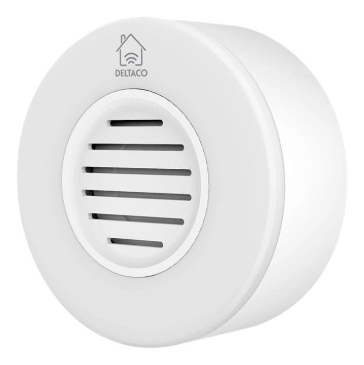 DELTACO SMART HOME WiFi-sirene, hvit i gruppen HJEM, HUS OG HAGE / Smarthus / Smarte sensorer hos TP E-commerce Nordic AB (A17194)