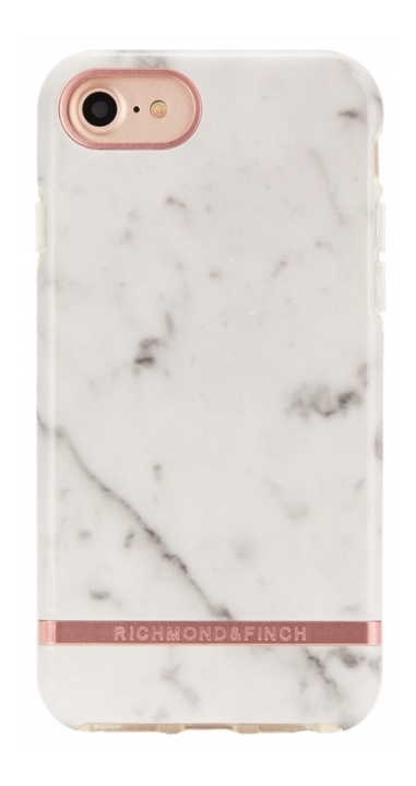 Richmond & Finch White Marble iPhone 12 mini i gruppen SMARTTELEFON & NETTBRETT / Mobilbeskyttelse / Apple / iPhone 12 Mini / Deksel hos TP E-commerce Nordic AB (A17245)