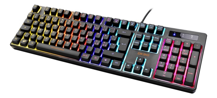 DELTACO GAMING DK310 Mechanical keyboard, Red switches, RGB, black i gruppen Datautstyr / GAMING / Tastatur hos TP E-commerce Nordic AB (A17304)