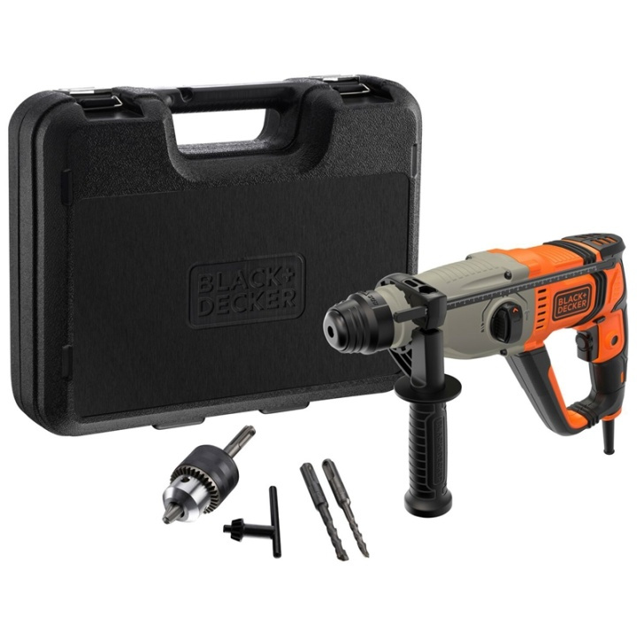 Black+Decker Borhammer i settboks 800W SDS-Plus i gruppen HJEM, HUS OG HAGE / Verktøy / Drill hos TP E-commerce Nordic AB (A17540)