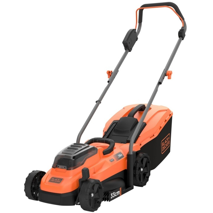 Black+Decker Gressklipper 2x18V 2.5Ah 33cm Batteri inkludert i gruppen HJEM, HUS OG HAGE / Hageprodukter / Hageredskap hos TP E-commerce Nordic AB (A17543)