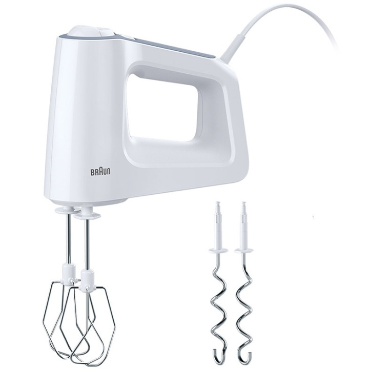Braun Elektrisk visp 500w Hvit HM3100WH i gruppen HJEM, HUS OG HAGE / Husholdningsapparater / Matprosessorer og kjøkkenassistenter / Håndmiksere hos TP E-commerce Nordic AB (A17566)
