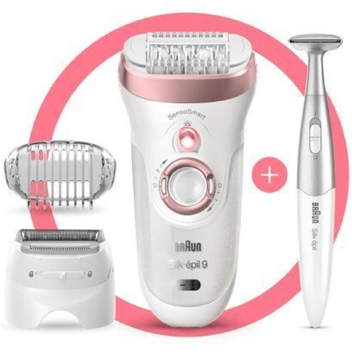 Braun Epilator Silk-Epil 9 SensoSmar i gruppen HELSE OG SKJØNNHET / Hår & styling / Hårfjerning / Epilatorer hos TP E-commerce Nordic AB (A17573)