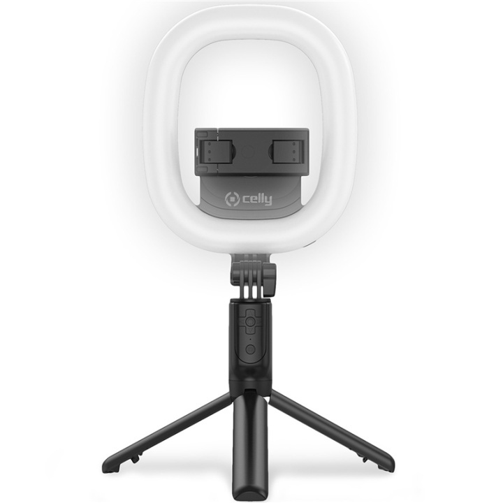 Celly CLICKRINGBT Ringlys med stativ/selfiepinne i gruppen SMARTTELEFON & NETTBRETT / Annet tilbehør / Gadgets hos TP E-commerce Nordic AB (A17631)