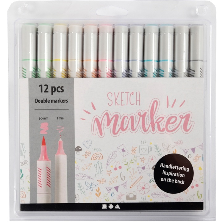 Colortime Sketch Marker pastellfärger i gruppen LEKER, BARN OG BABY / Leker / Tegne & regne hos TP E-commerce Nordic AB (A17710)