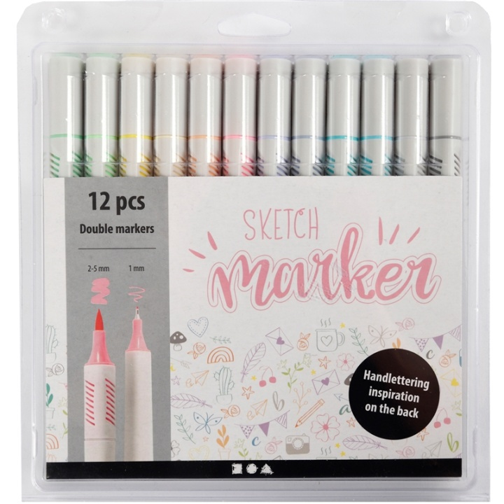 Colortime Sketch Marker pastellfarger i gruppen LEKER, BARN OG BABY / Leker / Tegne & regne hos TP E-commerce Nordic AB (A17710)