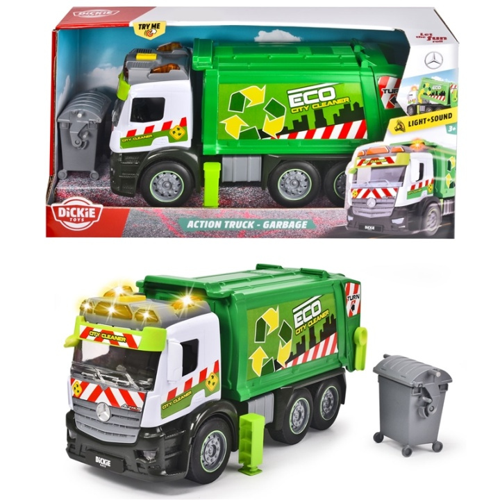 Dickie Action Truck - Garbage i gruppen LEKER, BARN OG BABY / Leker / Lekebiler hos TP E-commerce Nordic AB (A17771)