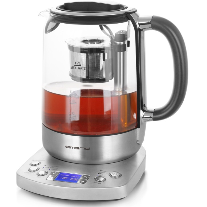 Emerio Vann/te-koker 1,7l Glass Temp i gruppen HJEM, HUS OG HAGE / Husholdningsapparater / Vann og juice / Vannkokere hos TP E-commerce Nordic AB (A17799)