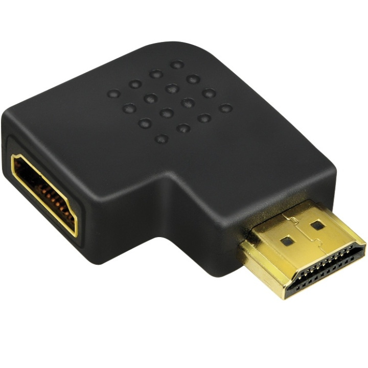 LogiLink HDMI Vinkeladapter Ha-Ho 90° 4 i gruppen Elektronikk / Kabler og adaptere / HDMI / Adaptere hos TP E-commerce Nordic AB (A17897)