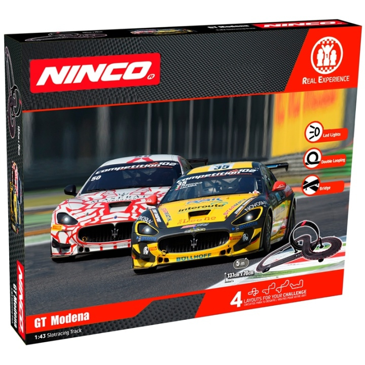 Ninco GT Modena Maserati GT 4. 5 Met i gruppen LEKER, BARN OG BABY / Radiostyrt / Bilbaner / Baner hos TP E-commerce Nordic AB (A17938)