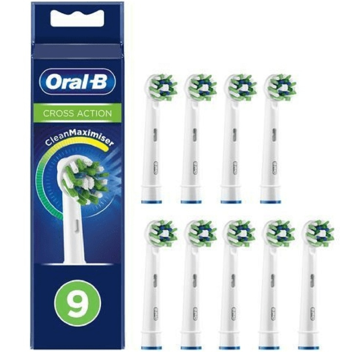 Oral B Cross Action 3+3+3+3s børstehode i gruppen HELSE OG SKJØNNHET / Munnpleie / Elektriske tannbørster tilbehør hos TP E-commerce Nordic AB (A17942)