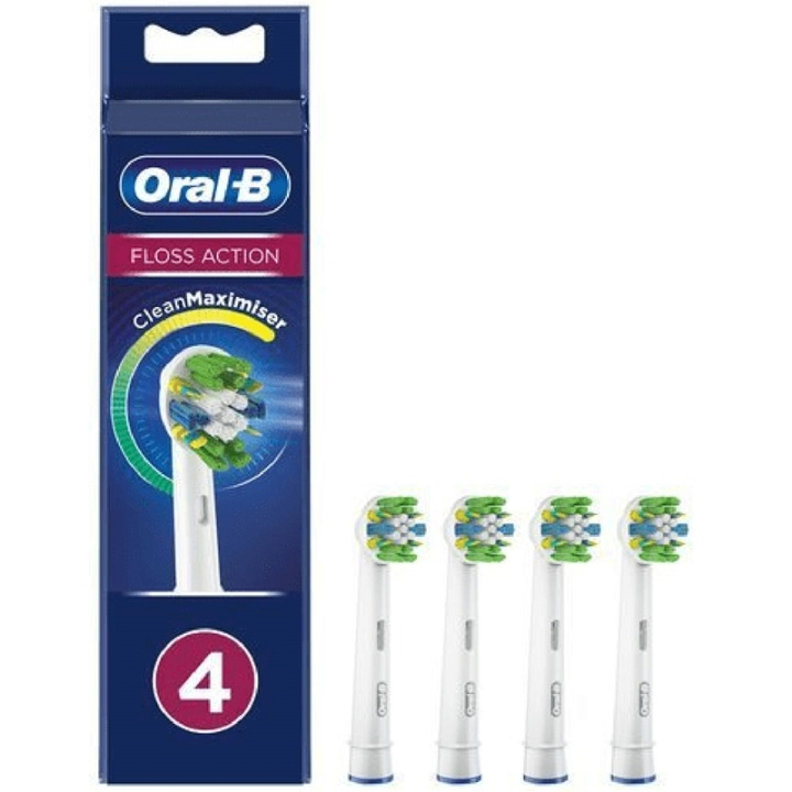 Oral B Borsthuvud Floss Action 4st i gruppen HELSE OG SKJØNNHET / Munnpleie / Elektriske tannbørster tilbehør hos TP E-commerce Nordic AB (A17944)