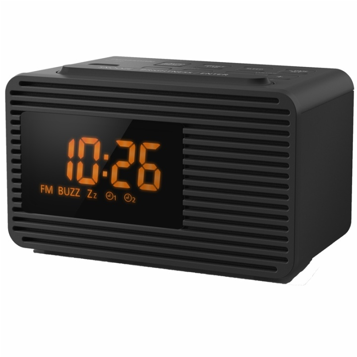 Panasonic FM Clock Radio i gruppen Elektronikk / Lyd & Bilde / Hjemmekino, HiFi og bærbar / Radio & Vekkerklokker / Klokke Radio hos TP E-commerce Nordic AB (A17966)