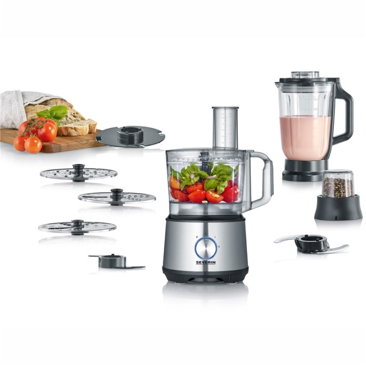 Severin Kjøkkenmaskin 1200 W Mixer, skål, riveskiver i gruppen HJEM, HUS OG HAGE / Husholdningsapparater / Matprosessorer og kjøkkenassistenter / Matprosessorer hos TP E-commerce Nordic AB (A18045)