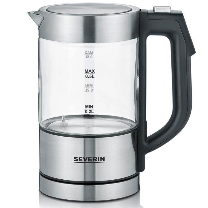Severin Vannkoker 0,5 l. temperatursett glass WK3458 i gruppen HJEM, HUS OG HAGE / Husholdningsapparater / Vann og juice / Vannkokere hos TP E-commerce Nordic AB (A18057)