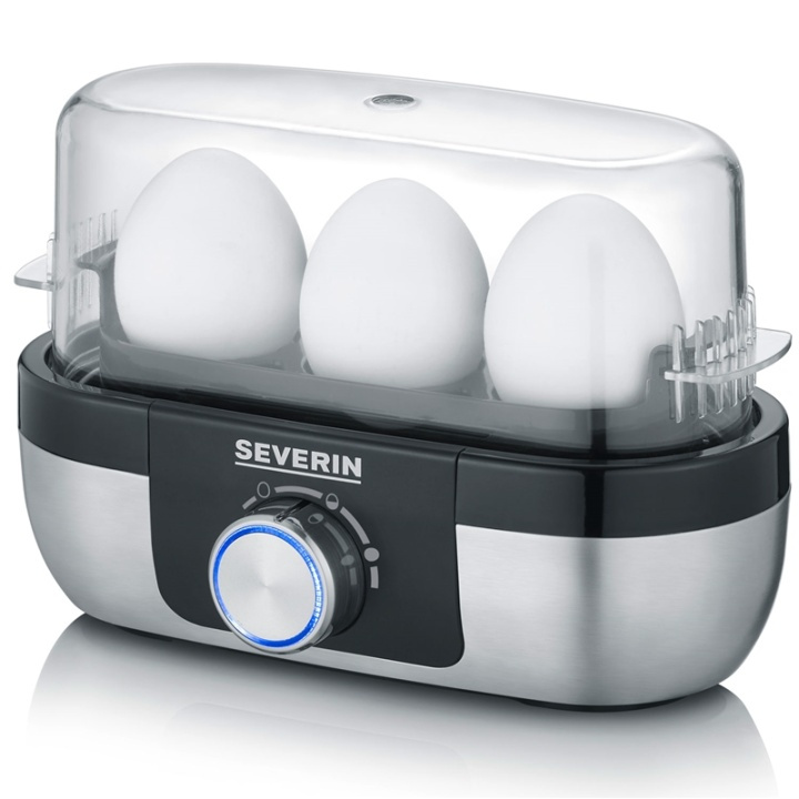 Severin Eggkoker 3 egg Elektronisk kontroll EK3163 i gruppen HJEM, HUS OG HAGE / Husholdningsapparater / Ris- og eggkokere hos TP E-commerce Nordic AB (A18059)