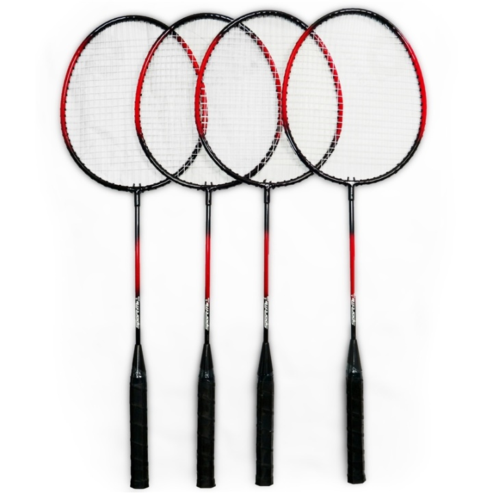 SportMe badmintonsett m/2x fjerballer (4pk)
