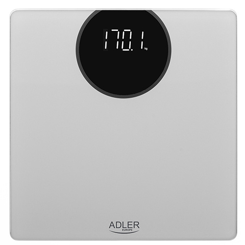 Adler Baderomsvekt med LED-display, grå i gruppen HJEM, HUS OG HAGE / Baderom / Badevekter hos TP E-commerce Nordic AB (A18159)