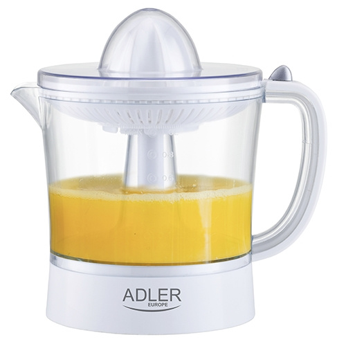 Adler Sitruspresse inkl. målekanne 1 l, hvit i gruppen HJEM, HUS OG HAGE / Husholdningsapparater / Vann og juice / Juicepresser hos TP E-commerce Nordic AB (A18174)