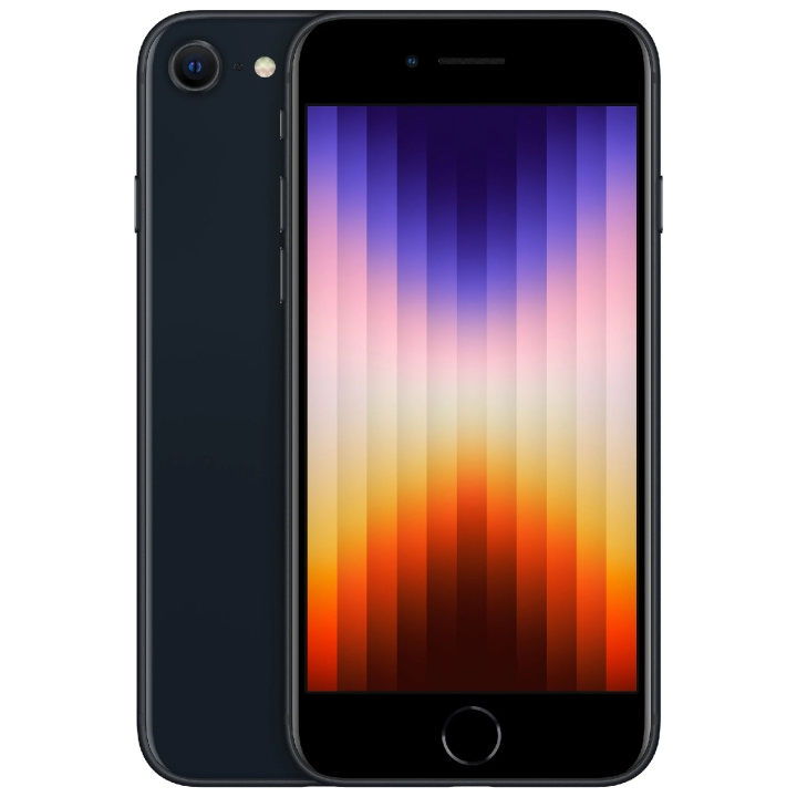 Apple iPhone SE 64GB (2022) Midnigh i gruppen SMARTTELEFON & NETTBRETT / Mobiltelefoner & smartphones hos TP E-commerce Nordic AB (A18264)