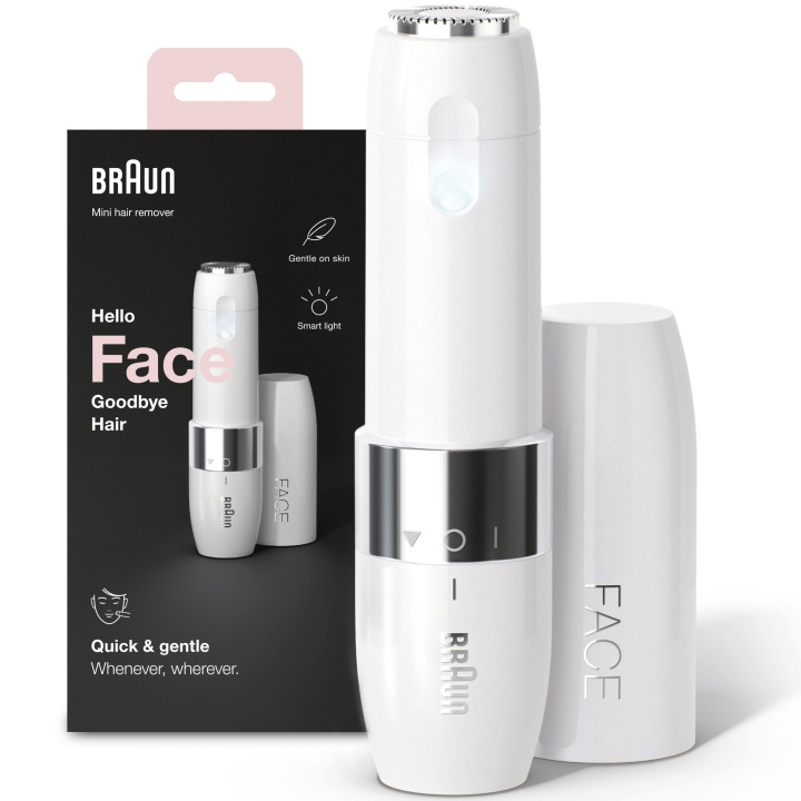 Braun Ansiktshårfjerner Face Mini FS1000 i gruppen HELSE OG SKJØNNHET / Hår & styling / Hårfjerning / Epilatorer hos TP E-commerce Nordic AB (A18347)