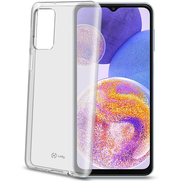 Celly Gelskin TPU-deksel Galaxy A23 Transparent i gruppen SMARTTELEFON & NETTBRETT / Mobilbeskyttelse / Samsung hos TP E-commerce Nordic AB (A18396)