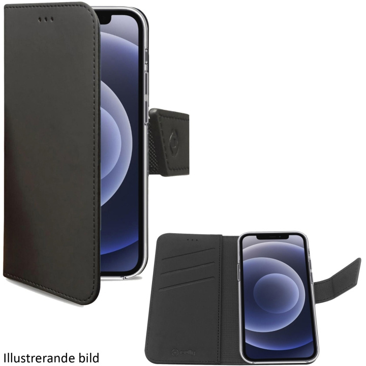Celly Lommebokveske til iPhone 14 Pro Svart i gruppen SMARTTELEFON & NETTBRETT / Mobilbeskyttelse / Apple / iPhone 14 hos TP E-commerce Nordic AB (A18486)