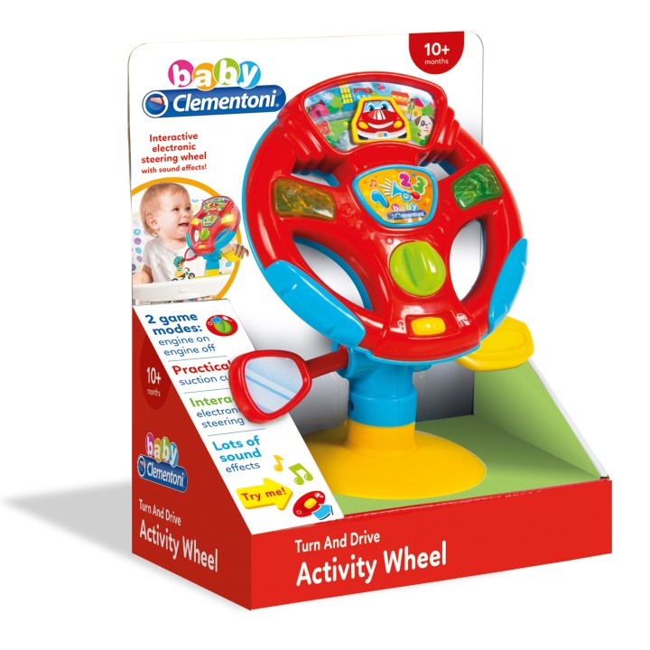 Clementoni Activity Steering Wheel i gruppen LEKER, BARN OG BABY / Babyleker (0-3 år) / Aktivitetsleker hos TP E-commerce Nordic AB (A18519)