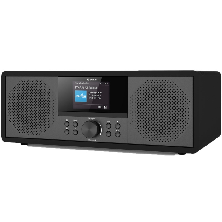 Denver Musikkanlegg Svart CD/Internettradio AUX i gruppen Elektronikk / Lyd & Bilde / Hjemmekino, HiFi og bærbar / Kompakt Stereo & Platespillere hos TP E-commerce Nordic AB (A18601)